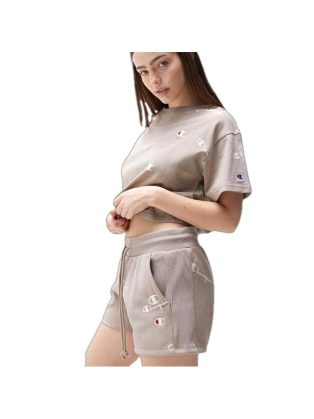 Champion for PacSun cropped tee and shorts set